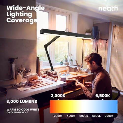 3 000 Lumens Ultra LED Desk Lamp with Clamp