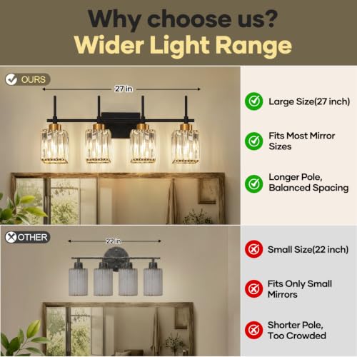 Modern Crystal Bathroom Vanity Light 4