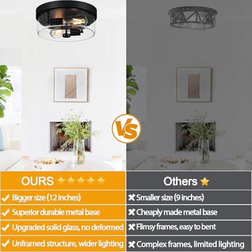 Black Flush Mount Ceiling Light Fixtures
