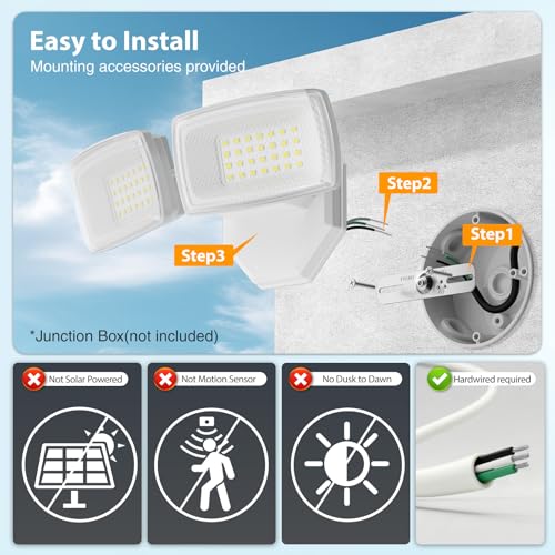 3200LM Flood Lights Outdoor