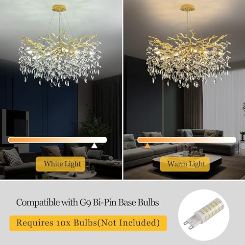 Tree Branch Chandelier Modern Crystal Pendant Light
