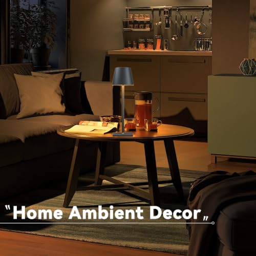 Black Cordless Table Lamps (4 Count)