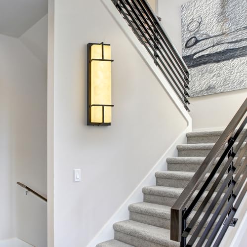 15.7inch Alabaster Wall Sconces Set of Two