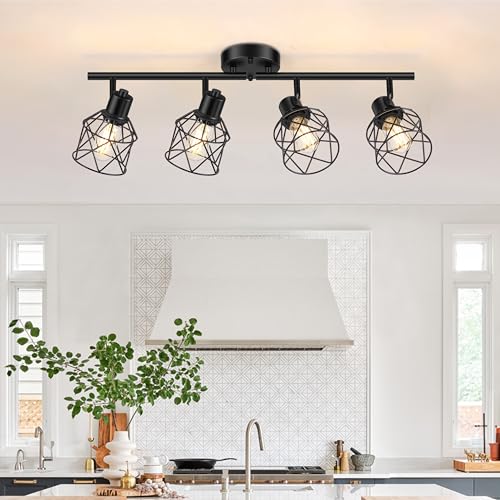 4 Lights Semi Flush Mount Ceiling Light