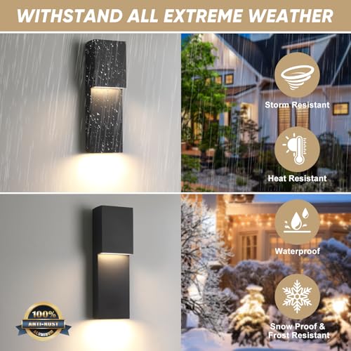 Modern 16" 18W LED Outdoor Wall Sconce