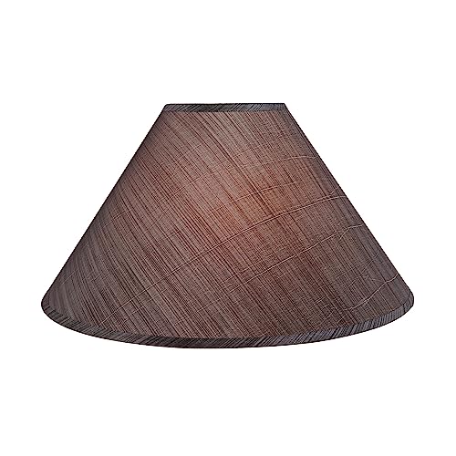 32203A Hardback Empire Spider Lamp Shade in Grey & Black