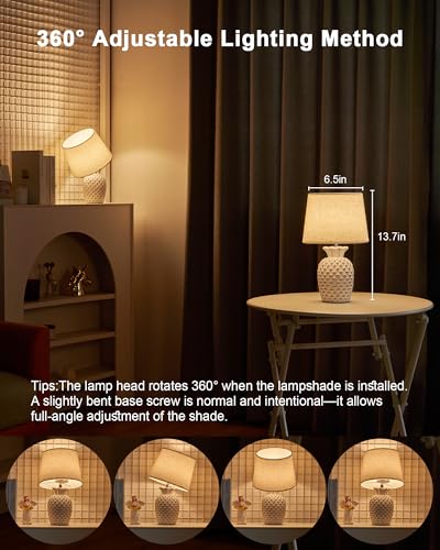 13" Small Rechargeable Cordless Table Lamp