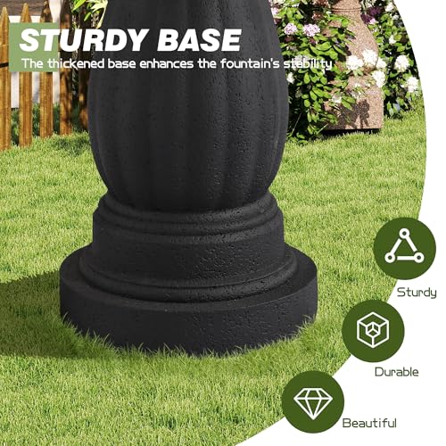 47.4"H Italian Outdoor Garden Water Fountain