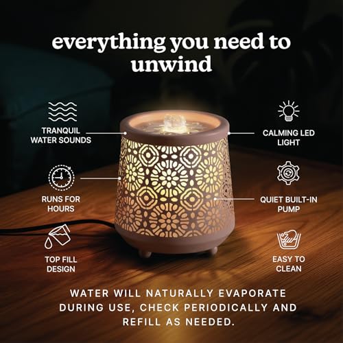 Indoor Relaxation Fountain with Light & Natural Sound