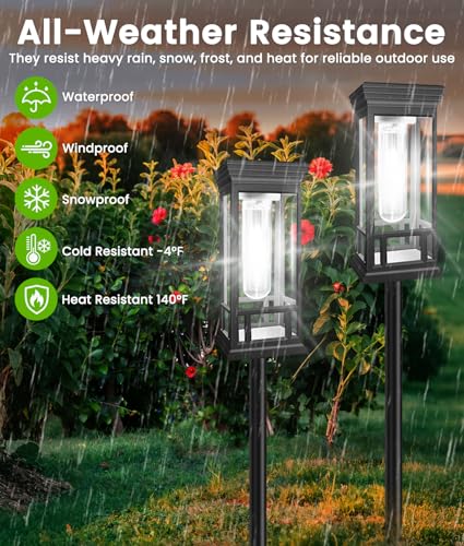 4 Pack Bright Solar Garden Lights (4 Count)