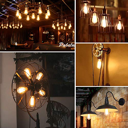 4 Pack Vintage 8W ST64 LED Edison Light Bulbs 100W Equivalent (4 Count)