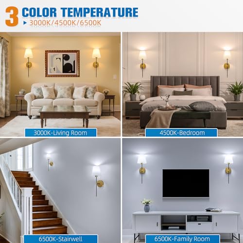19.9 inch Battery Operated Wall Sconce Set of 2 (2 Count)