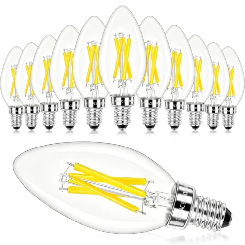 LED Candle Bulbs 100W Equivalent Dimmable (12 Count)
