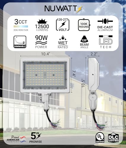 90W White Outdoor LED Flood Lights