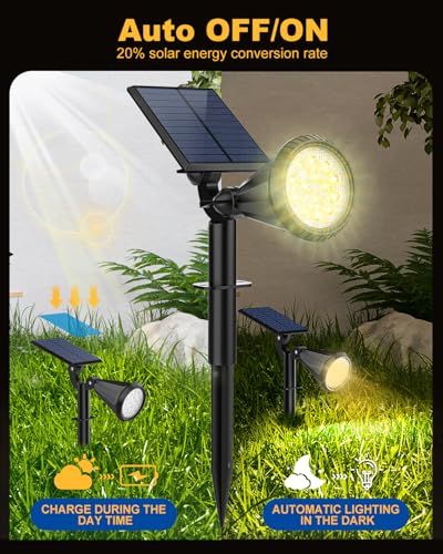 Solar Spot Lights Outdoor (8 Count)
