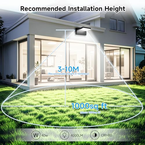 Outdoor Wall Lights 40W 350 ° Adjustable