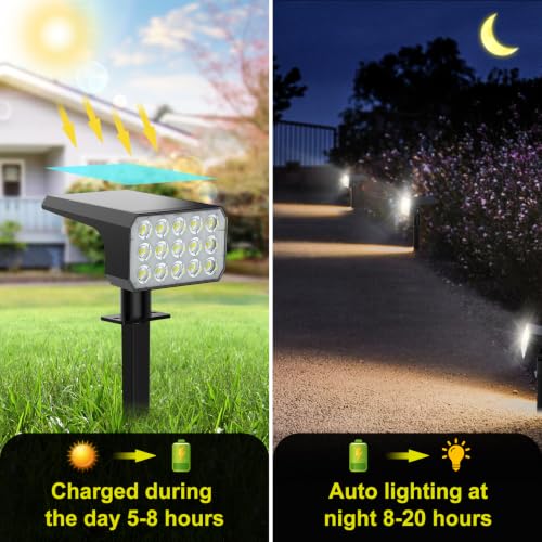 Solar Spot Lights Outdoor (4 Count)