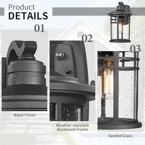 Dusk to Dawn Outdoor Porch Wall Light