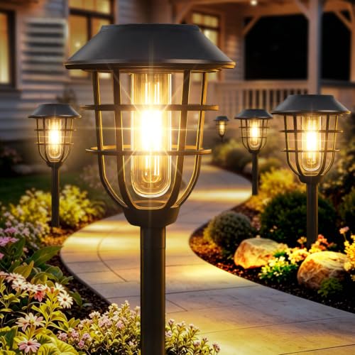 Bright Solar Lights Outdoor (6 Count)