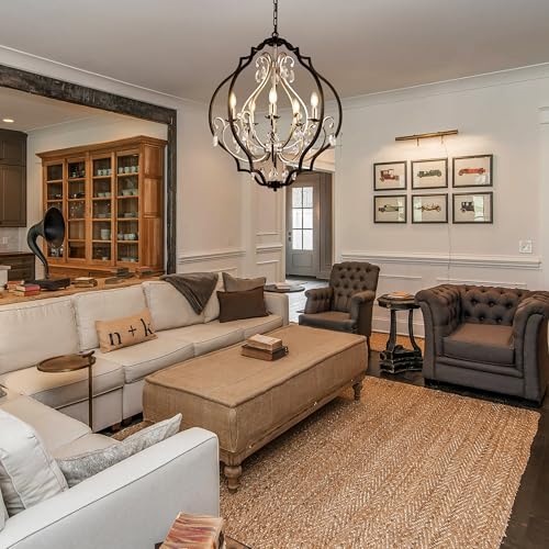 Black Crystal Chandeliers for Dining Room