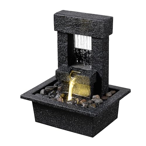Indoor Tabletop Water Fountain with LED Light