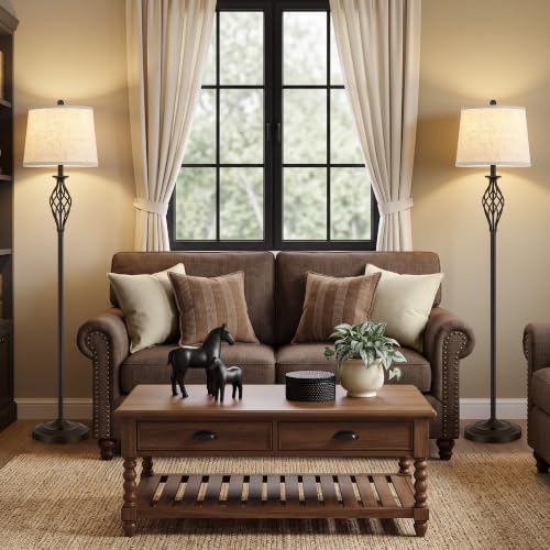 Floor Lamps for Living Room (Brown)