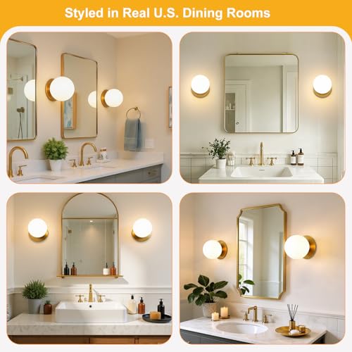1 Pack Gold Wall Sconce
