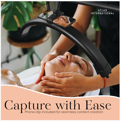 Half Moon Lash Light with Phone Holder for Filming & Content Creation