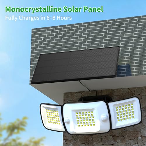 Solar Flood Lights Outdoor Waterproof 1200LM Dual Motion Sensor (2 Count)