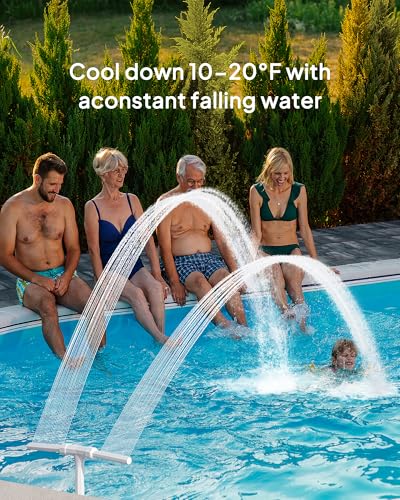 Dual Spray Pool Fountain for Above Ground and Inground