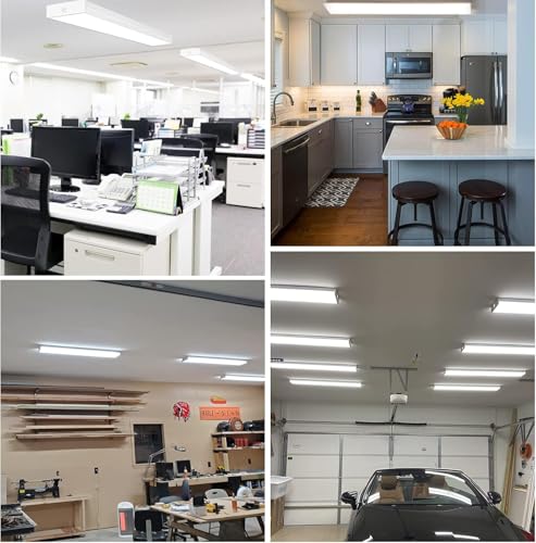 4FT LED Wraparound Light with 3 Wattages (4 Count)