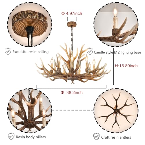 Rustic Antler Chandelier Lighting