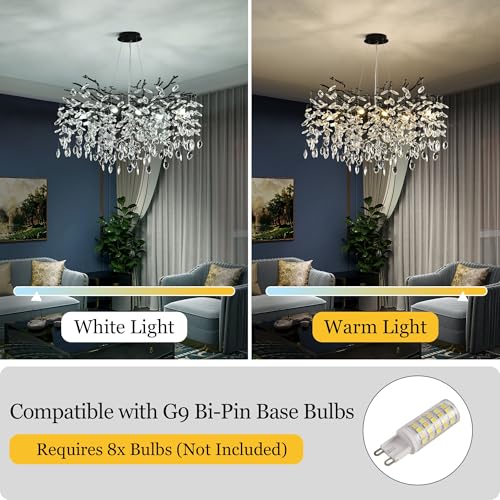 Modern Crystal Tree Branch Chandelier