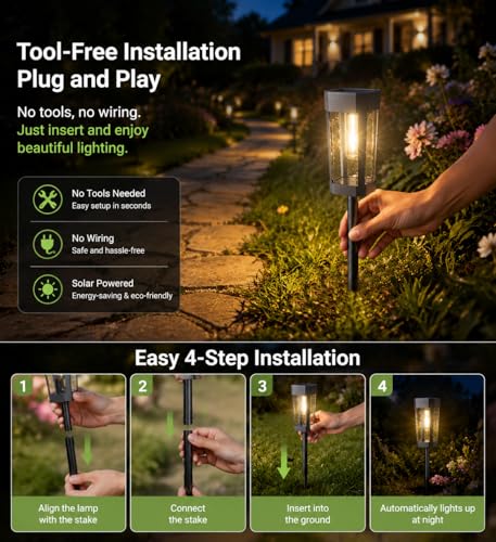 Solar Pathway Lights Outdoor