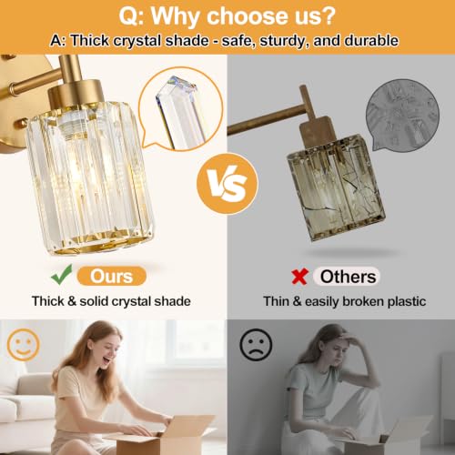 Modern Crystal Bathroom Vanity Light