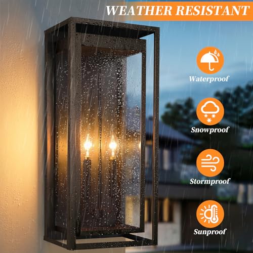 24" Outdoor Wall Lights (2 Count)