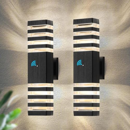 18.3 in Dusk to Dawn Outdoor Lighting Exterior Light Fixtures (2 Count)