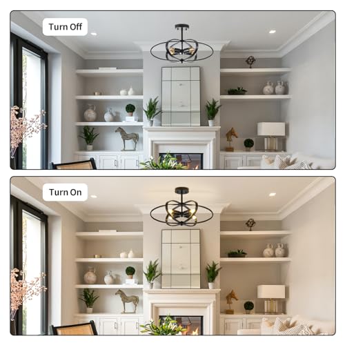 Semi Flush Mount Ceiling Light Chandelier