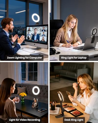 Ring Light for Laptop Desk Clip On