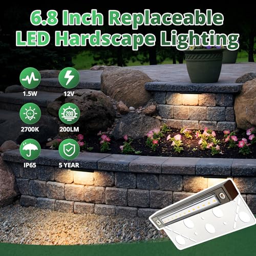 6.8 Inch LED Low Voltage Outdoor Hardscape Light
