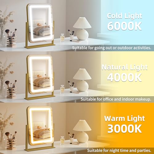 13.1"×16.7" Vanity Mirror with Lights