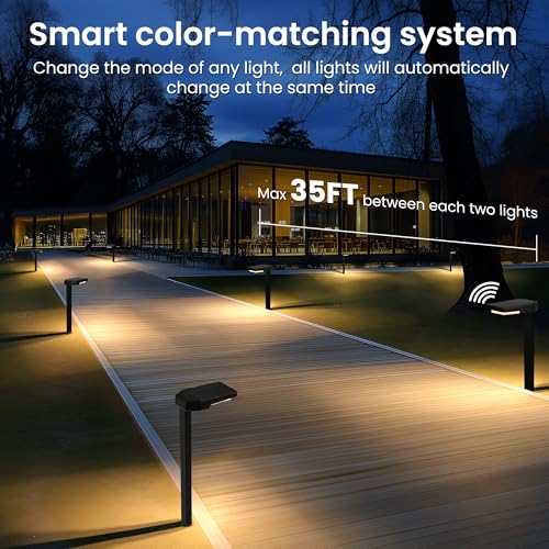 Solar Pathway Lights Outdoor (6 Count)