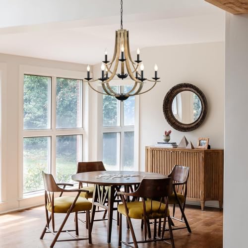 Farmhouse Chandeliers for Dining Room Light Fixture