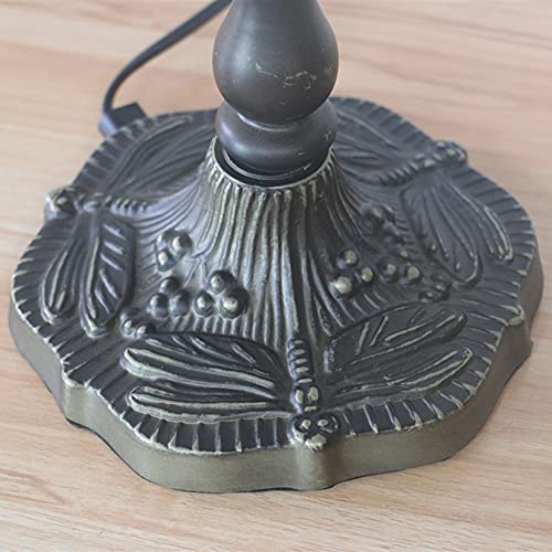 Tiffany Style Bankers Table Lamp Stained Glass Piano Desk Lamp Vintage Bedroom Bedside Lamp for Study