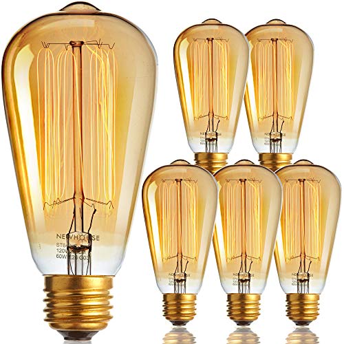 ST64INC 6 ST64 Vintage Light Bulb 6 (6 Count)