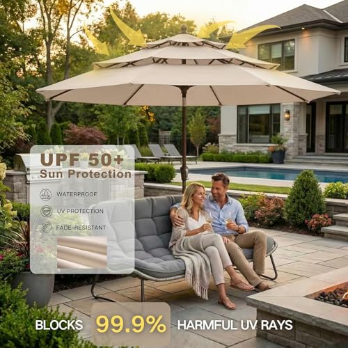 9ft 3 Tier Patio Umbrella