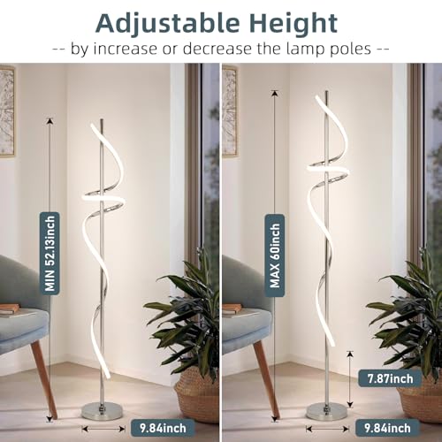 Modern Floor Lamp with Remote Control