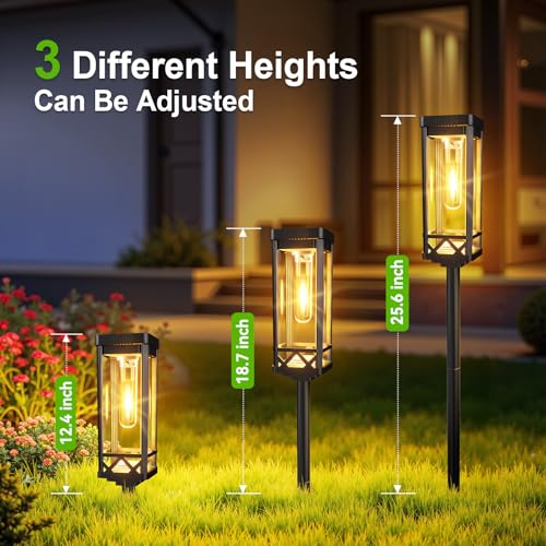 Taller Solar Pathway Lights Outdoor (2 Count)