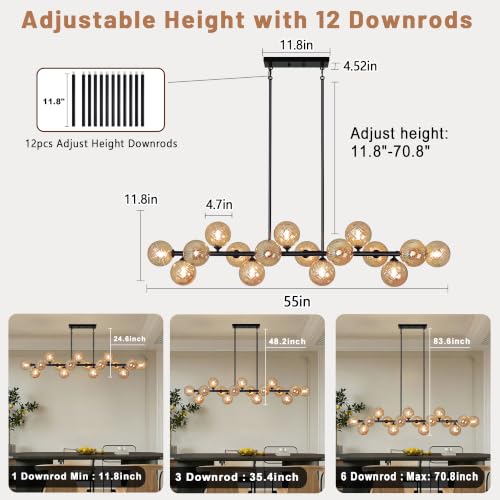 Linear Sputnik Chandelier