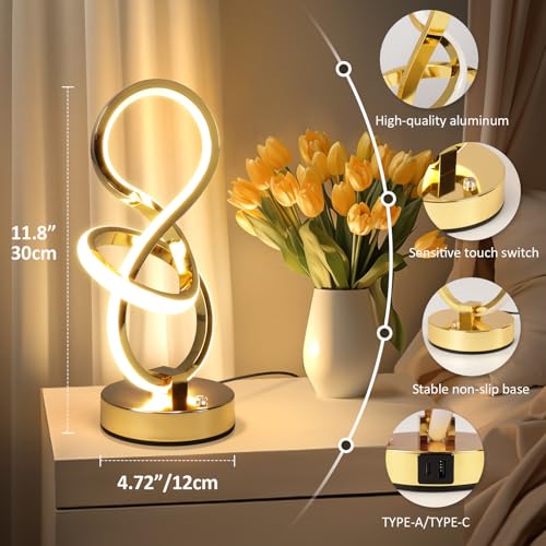 Modern Spiral Table Lamp